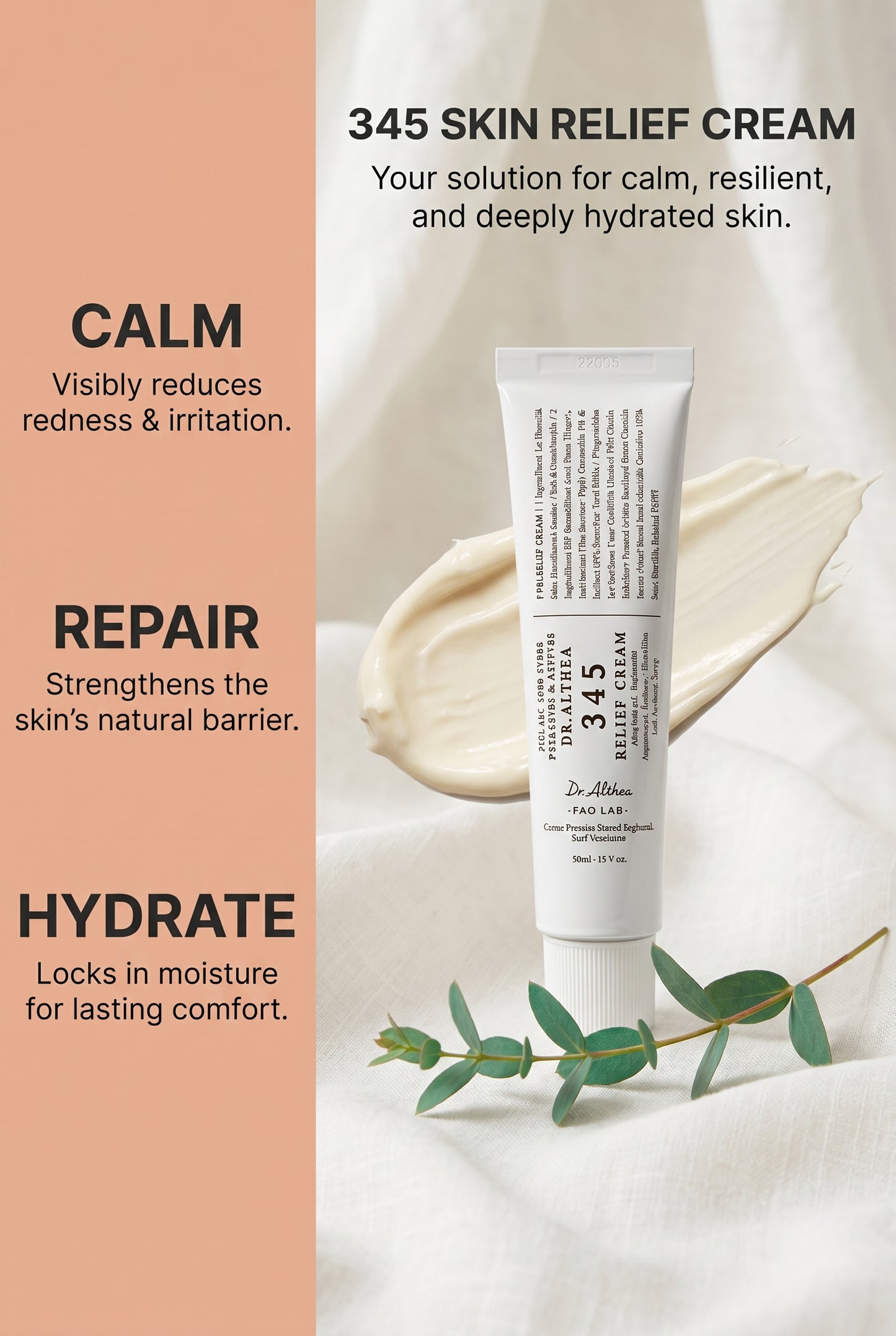 Lúmevia 345 Skin Relief Cream - Calm, Repair, & Hydrate Skin